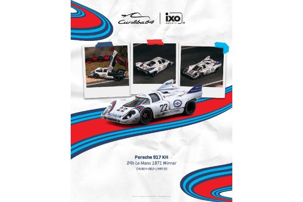 ***PREORDER Curitiba Porsche 917 KH #22 Sieger 24h Le Mans 1971 weiss