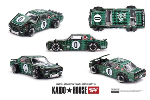 ***PREORDER Kaidohouse Nissan Skyline 2000GT-R (KPGC10) Cortez V1 grün/schwarz 1969