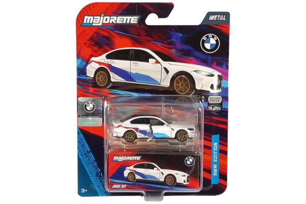 Majorette 8502101003 BMW M3 (G80) weiss mit goldenen Felgen - BMW Edition