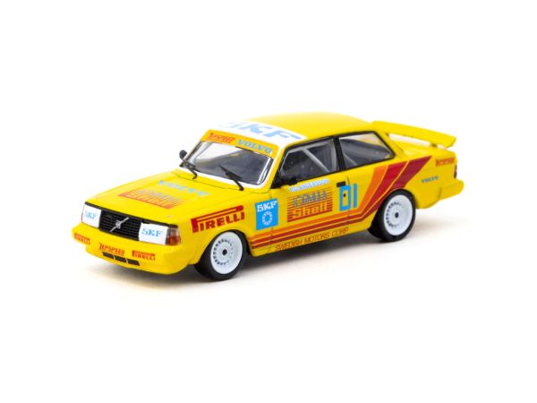 Tarmac Volvo 240 Turbo Thai Group A Championship Bira Circuit Pattaya Winner 1988 gelb 1:64