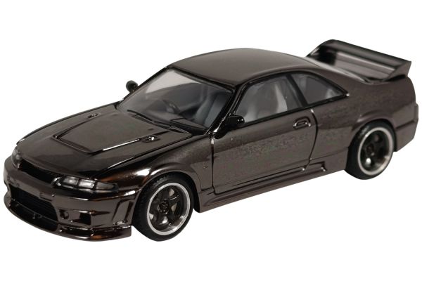 Pop Race DC003 Nissan Skyline GT-R (R33) dunkel chrom – Dark Chrome Serie