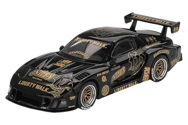 MiniGT 1101 Mazda RX-7 LB-Super Silhouette FD-NILES schwarz/gold 1:64