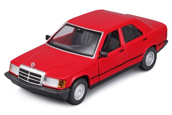 Bburago Mercedes-Benz 190E (W201) 2.6 rot 1987 Maßstab 1:24