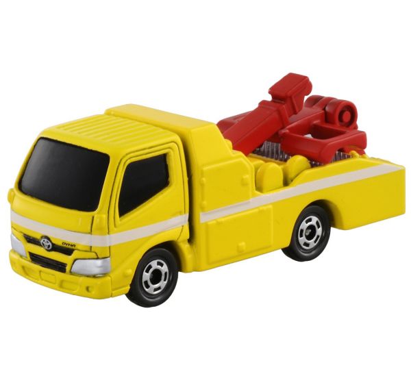Tomica TO005 Toyota Dyna Wrecker Truck gelb Abschleppwagen Modellauto