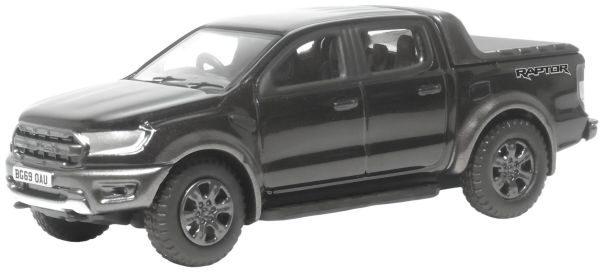 Oxford 76FR001 Ford Ranger Raptor schwarz metallic Maßstab 1:76 Modellauto