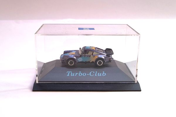NOS! Herpa Porsche 911 turbo "Turbo-Club" Nr.13 (Seibert-Sondermodell) lila mettalic Maßstab 1:87 Mo