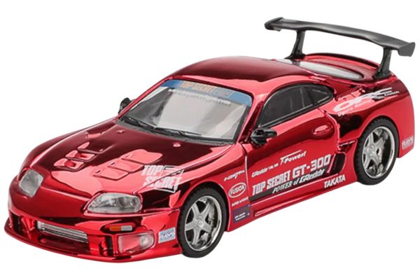 ***PREORDER MiniGT Toyota Supra (A80) Top Secret GT-300 Top Secret chromrot 2024 (1132)