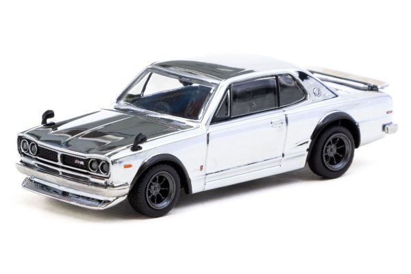 Tarmac T64G-043-SC Nissan Skyline HT 2000GT-R silber chrome - Special Edition 1:64