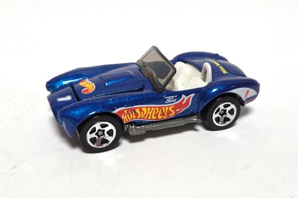 gebraucht! Hot Wheels Ford Cobra #1 blau Real Riders 1982 - fast wie neu