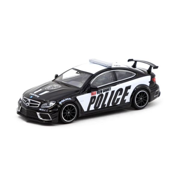 Tarmac T64G-009-PC Mercedes C63 AMG Police Car Maßstab 1:64 Modellauto