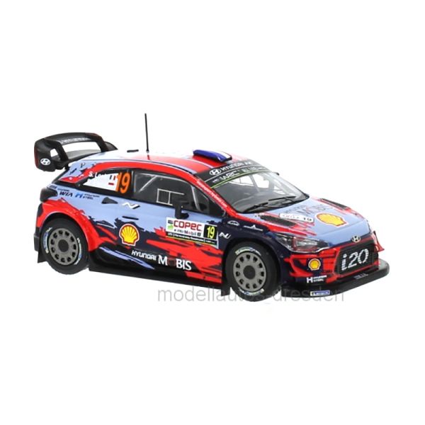 IXO Models RAM713 Hyundai i20 WRC #19 S. Loeb Chile Rally 2019 Maßstab 1:43 Modellauto