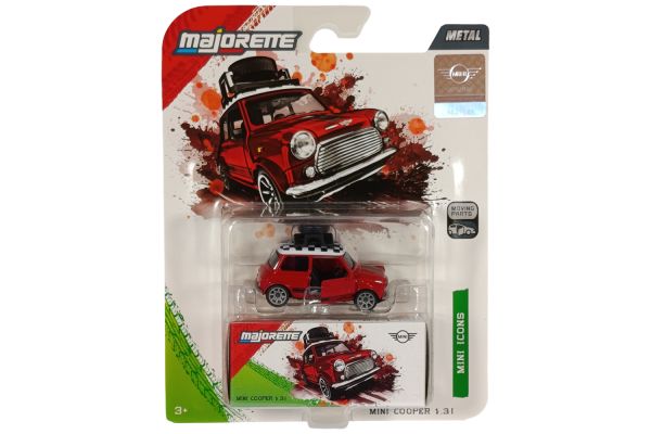Majorette Mini Cooper 1.31. rot/weiss - Mini Icons