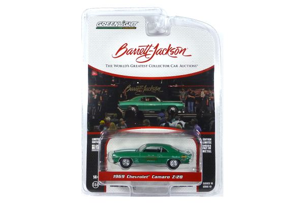 Greenlight 37260-D Chevrolet Camaro Z/28 grün metallic 1969 - Barrett Jackson 1:64