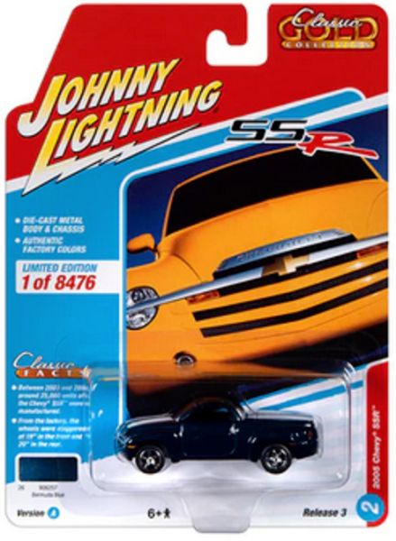 Johnny Lightning JLCG030A-2 Chevrolet SSR bermuda blue 2005 - Classic Gold 2022 R3 Maßstab 1:64 Mode
