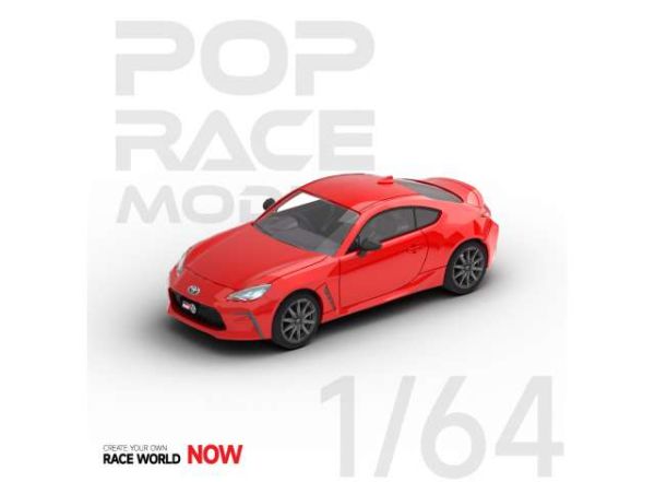 Pop Race PR64-GR86-RD01 Toyota GR86 rot Maßstab 1:64 Modellauto