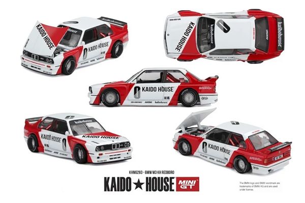 ***PREORDER Kaidohouse BMW M3 (E30) KH Redbro 1989 weiss/rot