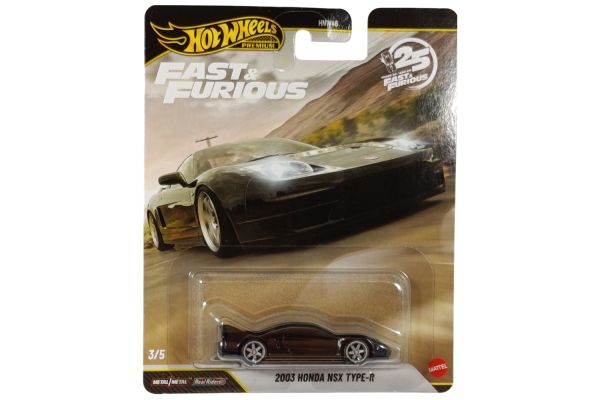Hot Wheels HNW46-JHW75 Honda NSX Type R 2003 schwarz - Fast & Furious 3/5 1:64
