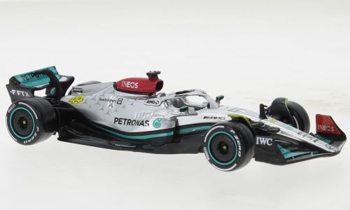 Bburago 38065 Mercedes AMG F1 W13 E Performance "#44 L. Hamilton" Formel 1 2022 Maßstab 1:43 Modella
