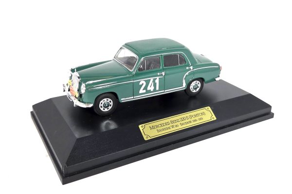 NOS! Faller 4345 Mercedes-Benz 220 Ponton (W180) Rallye Monte Carlo 1956 1:43