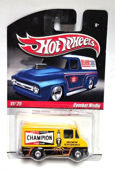NOS! Hot Wheels R3739 Combat Medic Champion gelb Longcard - Blister