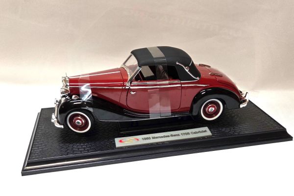 NOS! Signature 18123 Mercedes-Benz 170S cabrio 1950 rot/schwarz 1:18
