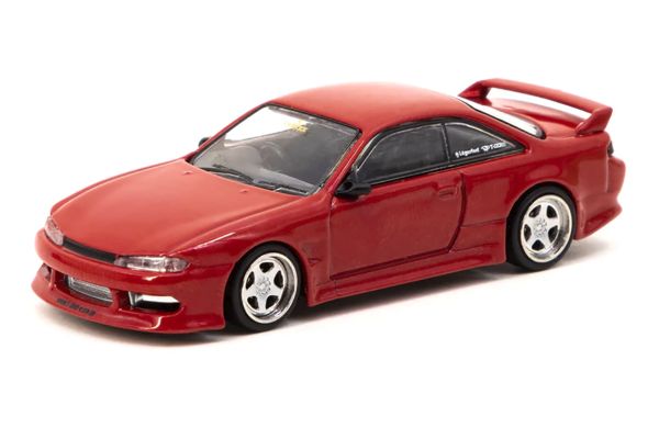 Tarmac T64G-018-RE Vertex Nissan Silvia S14 rot metallic Maßstab 1:64 Modellauto