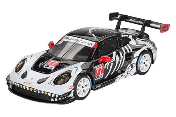 MiniGT 1143 Porsche 911 GT3 R #77 AO Racing IMSA 2025 Petit Le Mans 1:64