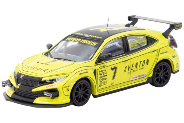 Tarmac Honda Civic TYPE R (FK8) #7 Western Endurance Racing Championship 2022 gelb 1:64