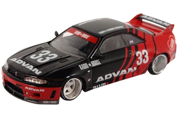Kaidohouse 191 Nissan Skyline GT-R (R33) Kaido Works ADVAN schwarz/rot