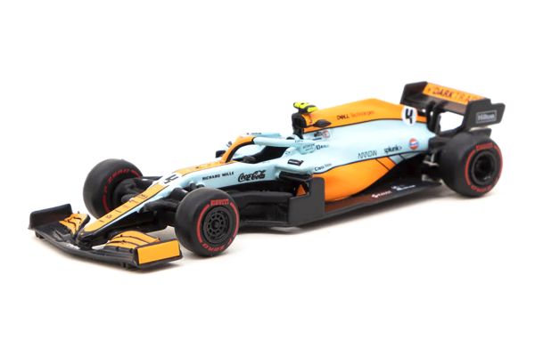 Tarmac T64G-F040-LN1 McLaren MCL35M Formel 1 #4 Lando Norris 2021 Global64 Maßstab 1:64 Modellauto