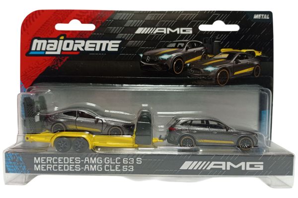 Majorette 8502103000 Mercedes-AMG GLC 63 S grau & Mercedes-AMG CLE 53 grau - Mercedes-AMG Trailer 1: