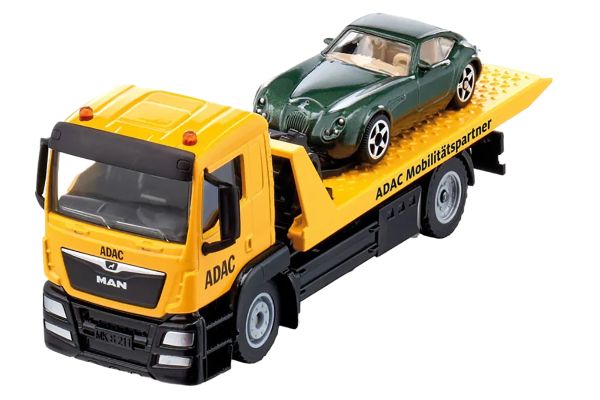 Siku 2722 MAN Abschleppwagen "ADAC" mit Wiesmann GT4