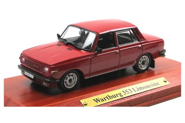 gebraucht! Atlas 7130129 Wartburg 353W Limousine1987 rot 1:43