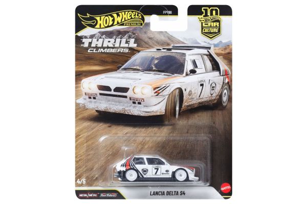 Hot Wheels FPY86-JKF01 Lancia Delta S4 weiss - Thrill Climbers 4/5 1:64