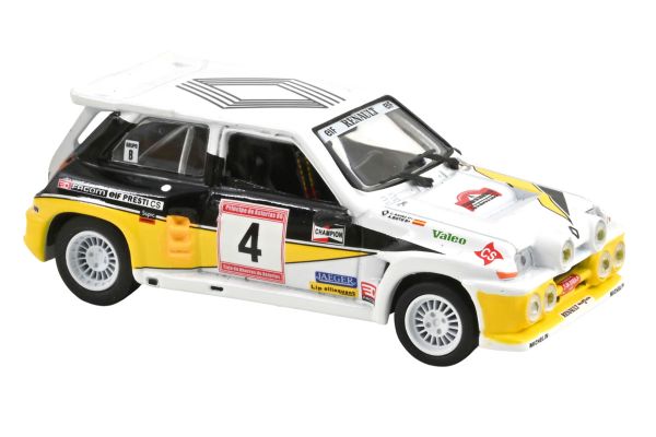 Norev 510622 Renault Maxi 5 Turbo "#4 Rally Asturias" weiss/gelb/schwarz 1986 Maßstab 1:43
