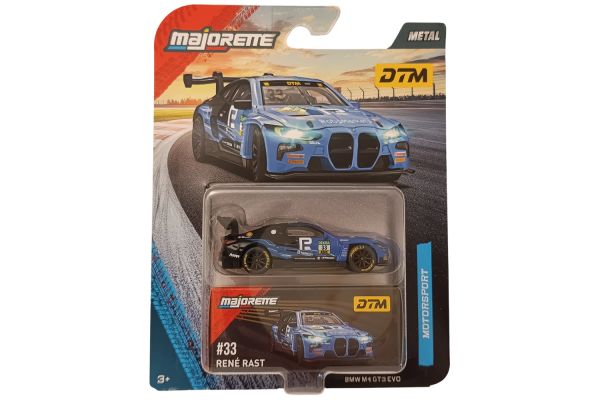 Majorette BMW M4 GT3 Evo #3 Rast blau