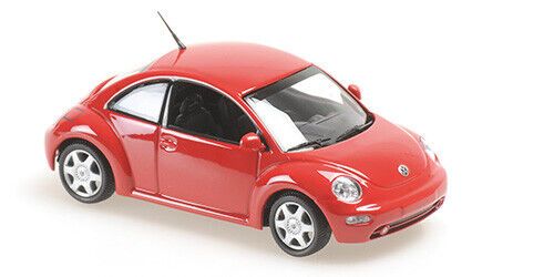 Maxichamps 940058001 VW New Beetle rot 1998 Maßstab 1:43 Modellauto