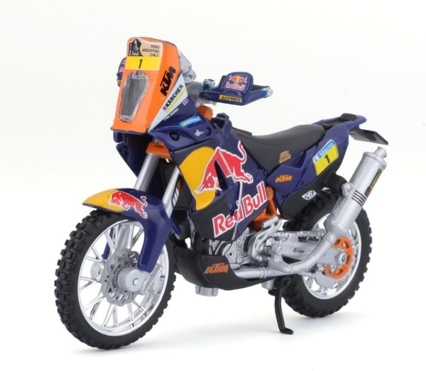 Bburago 51073 KTM 450 (Dakar Rally) "Red Bull" blau/gelb/rot Maßstab 1:18 Motorrad