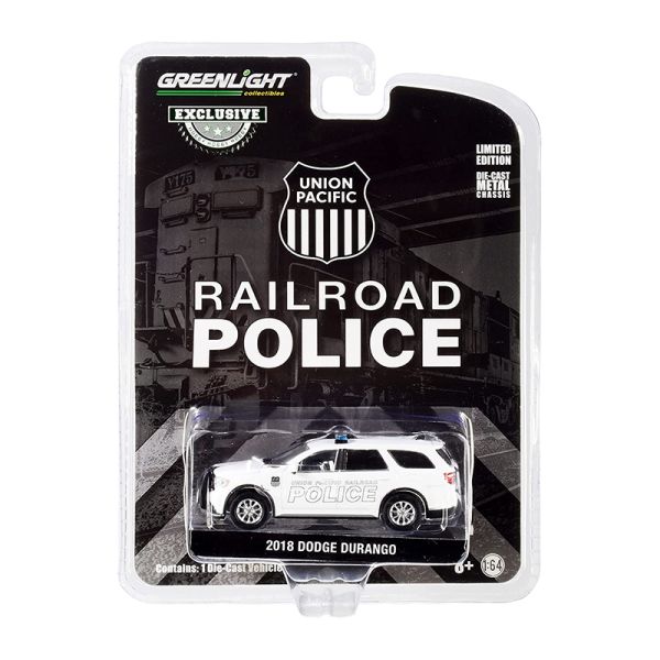 Greenlight 30268 Dodge Durango "Union Pacific Railroad Police" weiss - Exclusive Maßstab 1:64 Modell