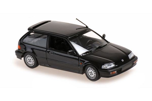 Maxichamps 940161501 Honda Civic schwarz 1990 Maßstab 1:43 Modellauto