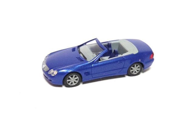 gebraucht! Herpa 033077 Mercedes-Benz SL (R230) blau 1:87