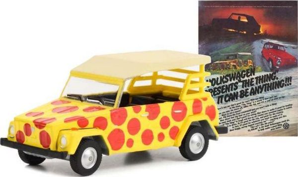 Greenlight 39110-C Volkswagen VW Type 181 The Thing gelb/rot 1974 - Vintage AD Cars 8 Maßstab 1:64 M