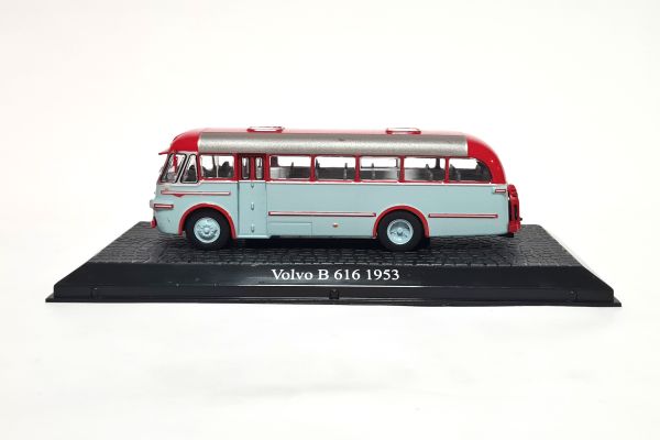 Atlas 7163119 Volvo B 616 1953 blau/rot Maßstab 1:72 Modell (NOS)