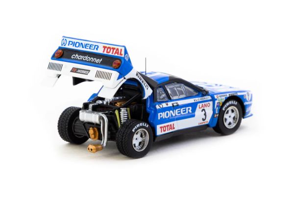 Tarmac Lancia 037 Rally #3 Ypres 24h Rally 1983 blau/weiss 1:64