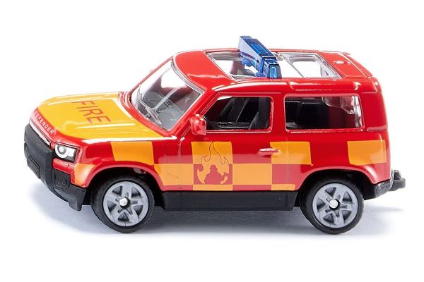 Siku Land Rover Defender "Feuerwehr" rot/gelb