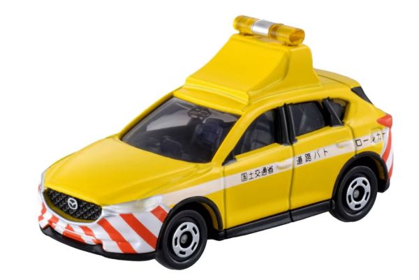 Tomica TO093 Mazda CX-5 Road Patrol Car gelb Maßstab 1:66 Modellauto