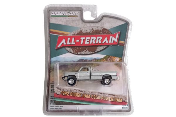 Greenlight 35290-F Dodge RAM D250 Power RAM silber 1992 - All Terrain 1:64