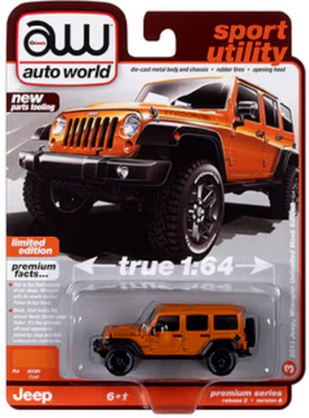 Autoworld AW64402A-3 Jeep Wrangler Unlimited Moab Edition orange 2013 - Premium 2023 R2 Maßstab 1:64