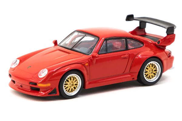 Tarmac T64S-004-RD Porsche 911 (993) GT2 rot Maßstab 1:64 Modellauto