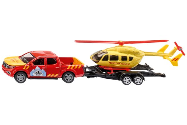 Siku 2570 Nissan Navara mit Helikopter 1:50